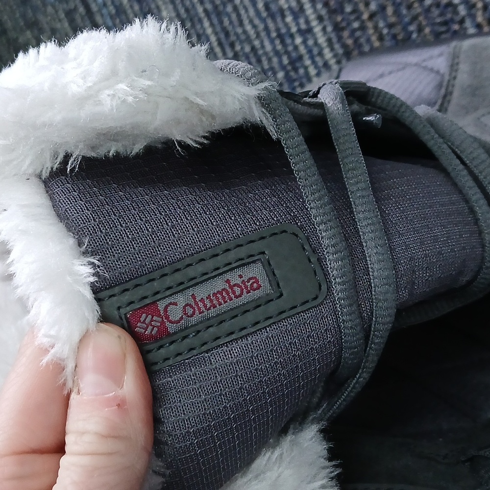 Columbia Ice Maiden II Gray Insulated Waterproof Snow Boots Women's Size 6 - Picture 7 of 9